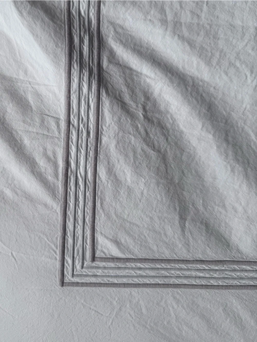Dea Italian Luxury Linens Sinfonia Toscana Percale Duvet White Queen
